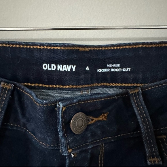 Old Navy Mid Rise Kicker Boot Cut Jean - Picture 2 of 10